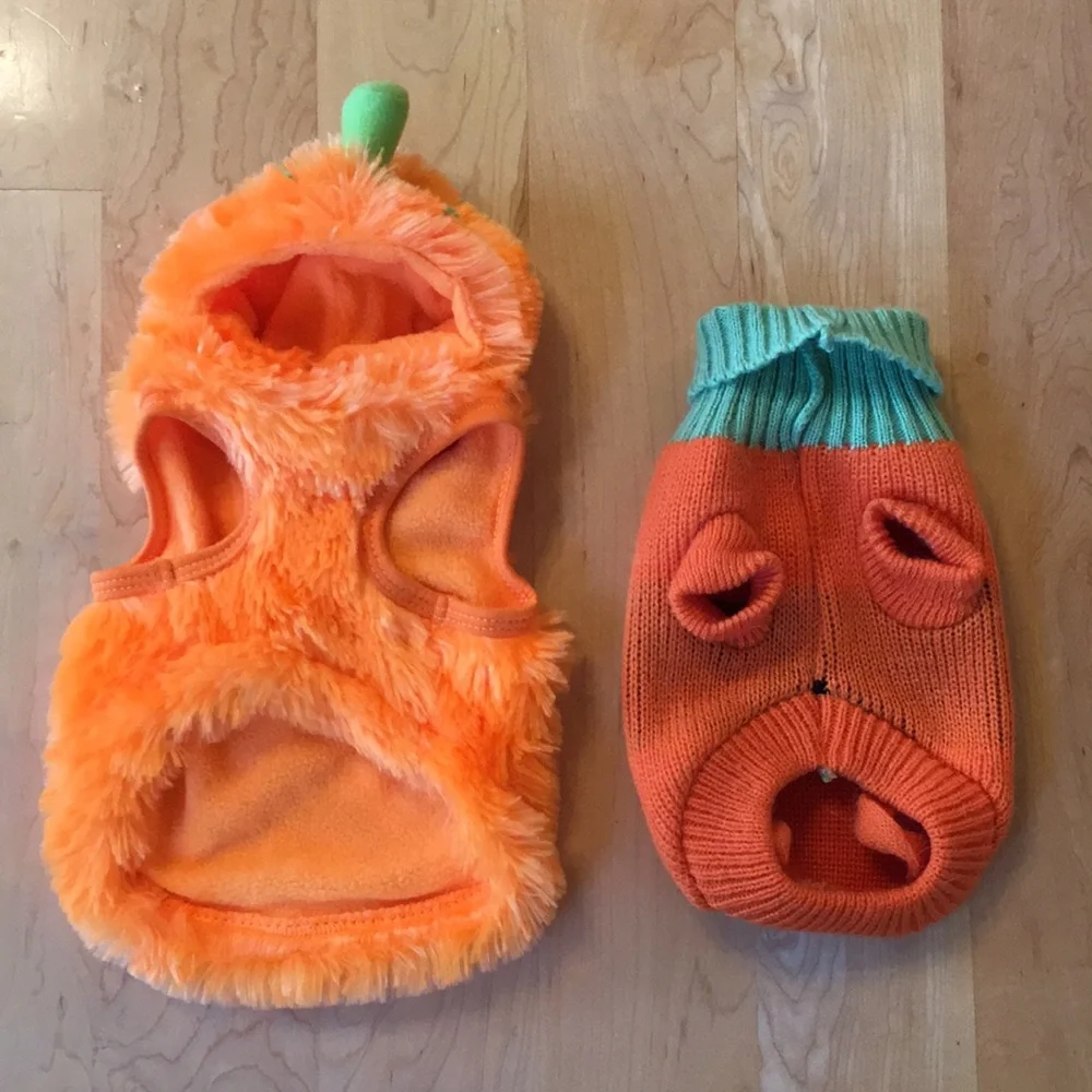 Halloween 🎃 Pumpkin Dog Sweaters XS